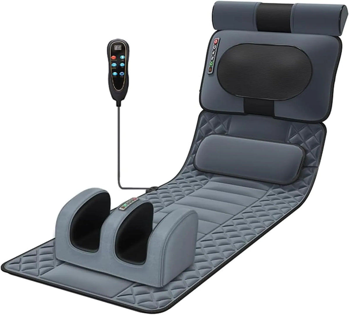 Radiateur électrique, appareil de chauffage, Masseur, Tapis De Massage Complet du Corps avec Fonction De Chauffage 20 Têtes De Massage du Cou