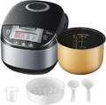 Cuiseur, 1,8 L, 11 programmes, 10 tasses, minuteur, vapeur, amovible, fonction chauffante, noir