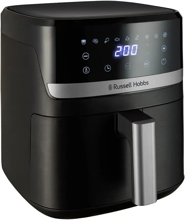 Russell Hobbs Lave-vaisselle, 5,5 L, 9 programmes, gril, revêtement antiadhésif, Air Fryer 5,5L Rapid Air, revêtement antiadhésif sans BPA, 27621-56