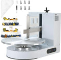 VEVOR Lisseur cheveux, 16 pouces, fer à lisser, pâtisserie, blanc, Vitesse de Rotation de 25 à 320 tr/min, Machine à Glacer les Gâteaux 4-16 pouces