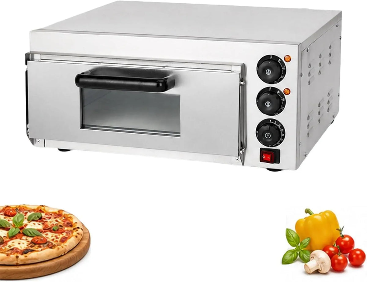 Four électrique à pizza, 50 à 350 °C, minuteur, professionnel