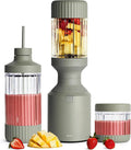 Blender, 3 bouteilles, 1200 W, BEAST, portable, acier inoxydable, Couvercles et lames en acier inoxydable