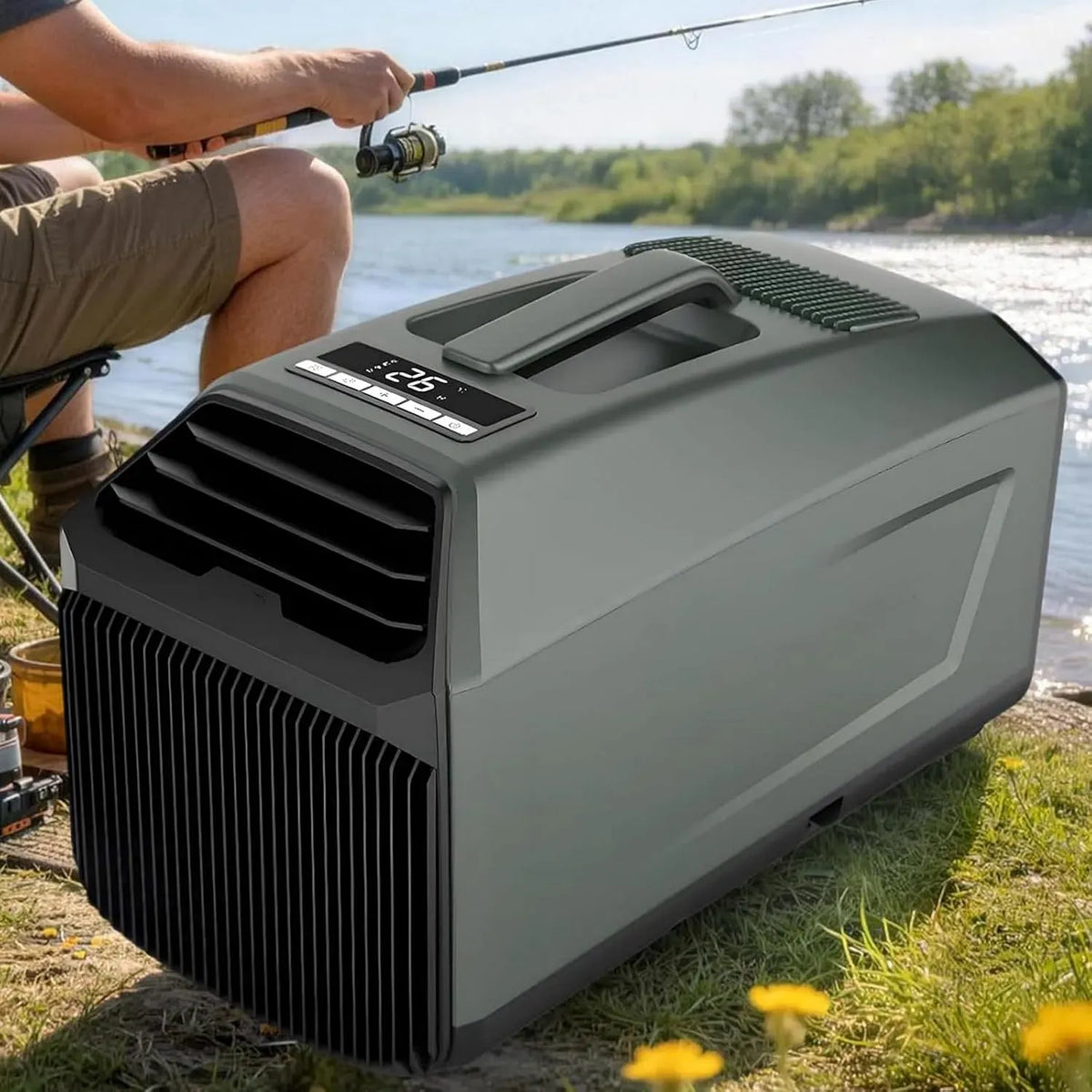 Climatiseur, 1500 W, portable, silencieux, camping, climatisation silencieuse pour petites pièces, niche pour animaux 1500 W