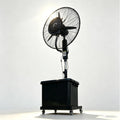 Rafraîchisseur d'air, 200 cm, 42 L, Ø 71 cm, extérieur, 3 vitesses, oscillation, Tige Télescopique 160-200 cm, Ventilateur avec Brumisateur Eau 42L