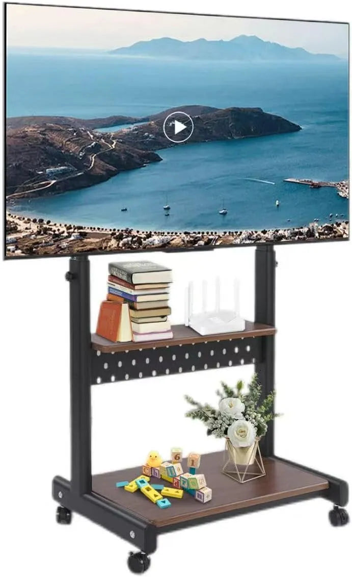 Meuble TV, 86 pouces, roulettes de déplacement, Pour téléviseur de 43 à 86', 100 kg