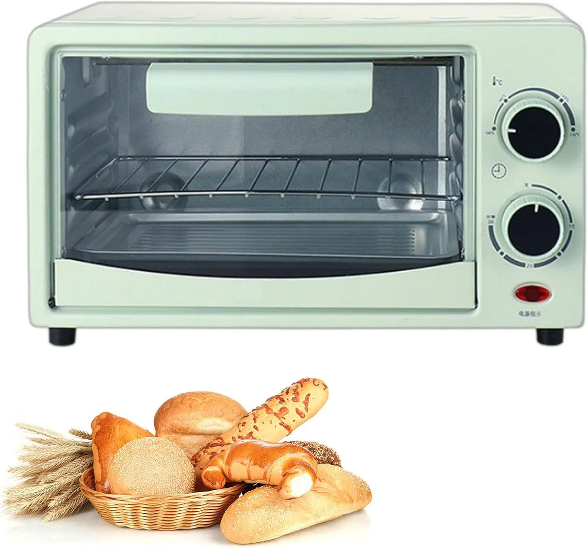 Four électrique, 12 L, 0 à 230 °C, gril, restaurant, 2 zones de température, Grille-pain à Convection Et Pâtissier Avec Température Réglable De 0 à