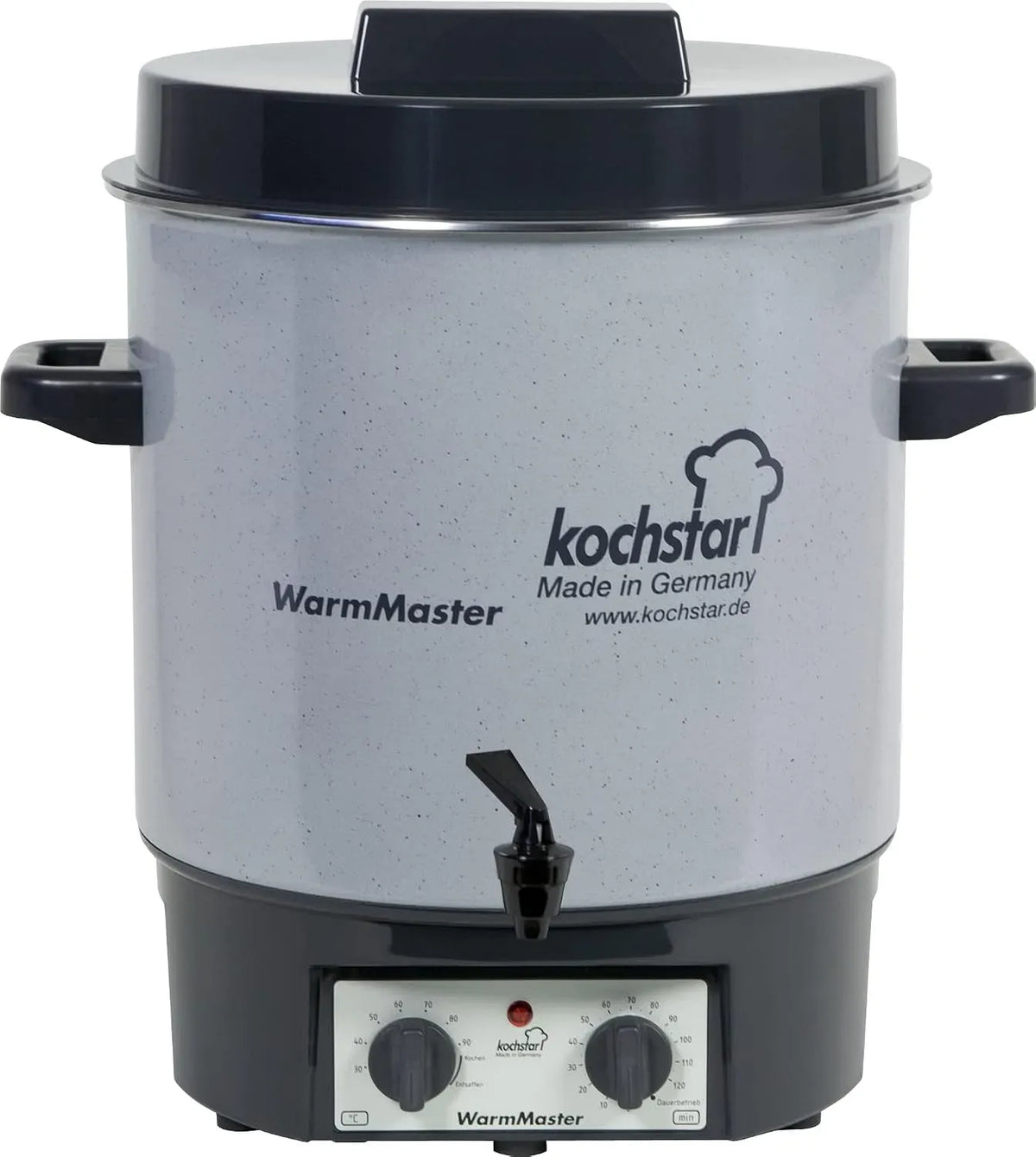 Robinet de cuisine, 45,5 x 36,7 x 41,5 cm, 27 L, KOCHSTAR K99104235, minuteur, thermostat, gris, Acier Emaillé