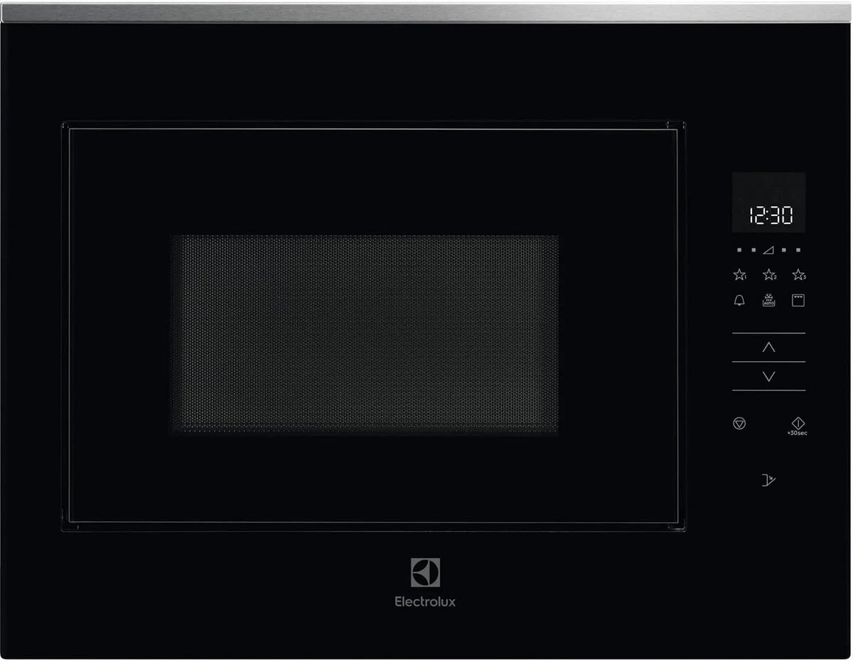 Electrolux KMFD264TEx Micro-ondes, 26 L, 900 W, encastrable, gril, acier inoxydable, four micro-ondes, noir