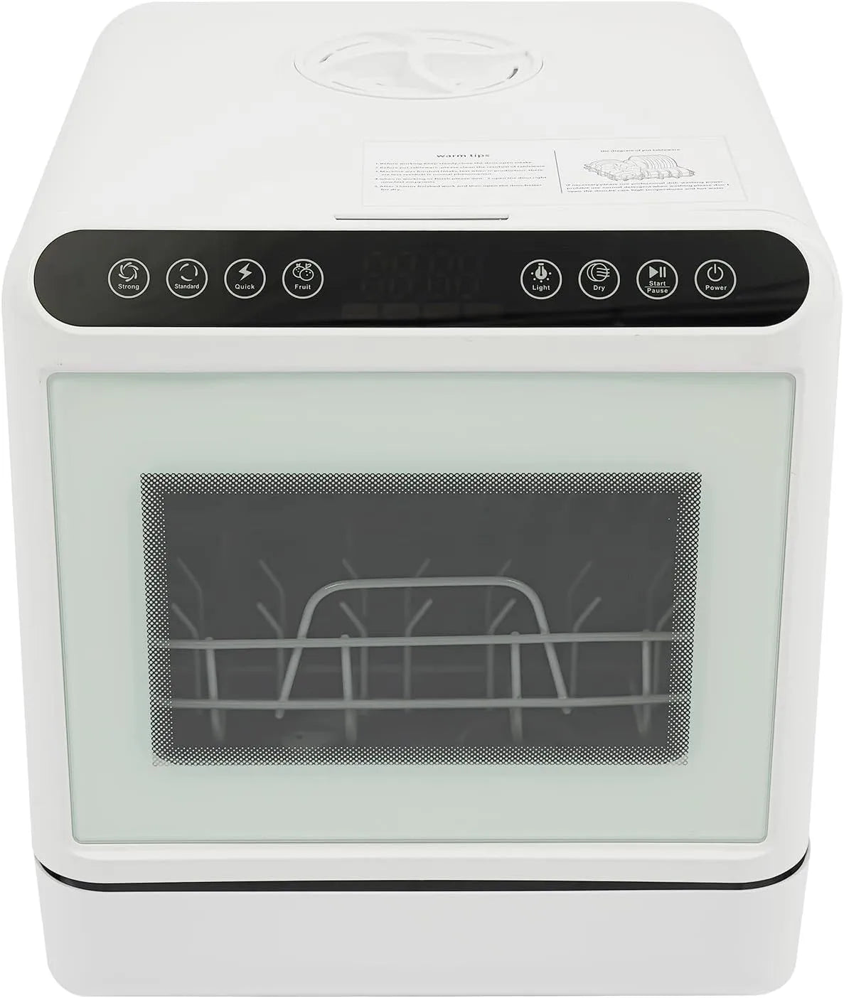 Lave-vaisselle, 6 L, grand réservoir, camping, appartements, réservoir d'eau de 6 l et écran LED