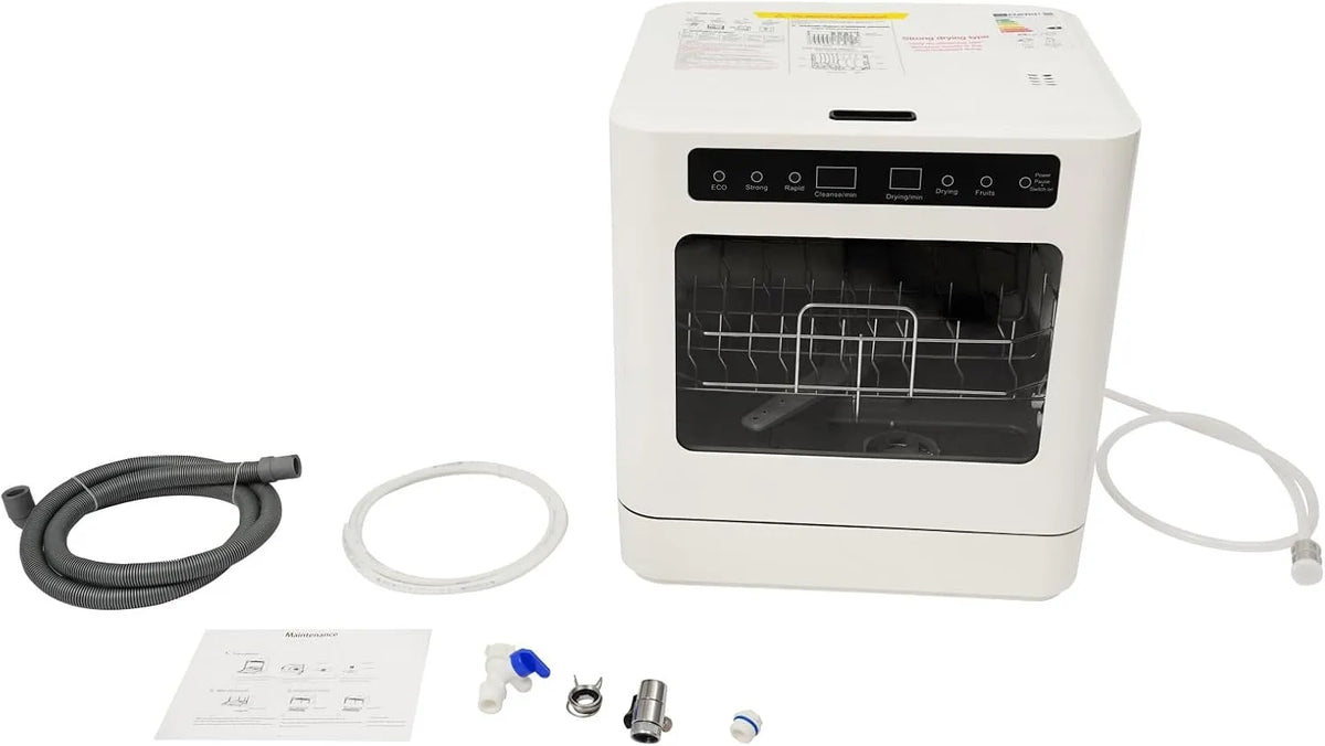 Lave-vaisselle, 800 W, 3 programmes, portable, tactile, autonome, camping, convient pour le bureau