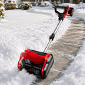 V 4 Pelle à Neige sans Fil, Largeur 30 Cm, 2 Batteries 20, 0 Ah, Projection Jusqu'à 8 M Sur Terrasses Et Allées, Neige Jusqu'à 16 Cm