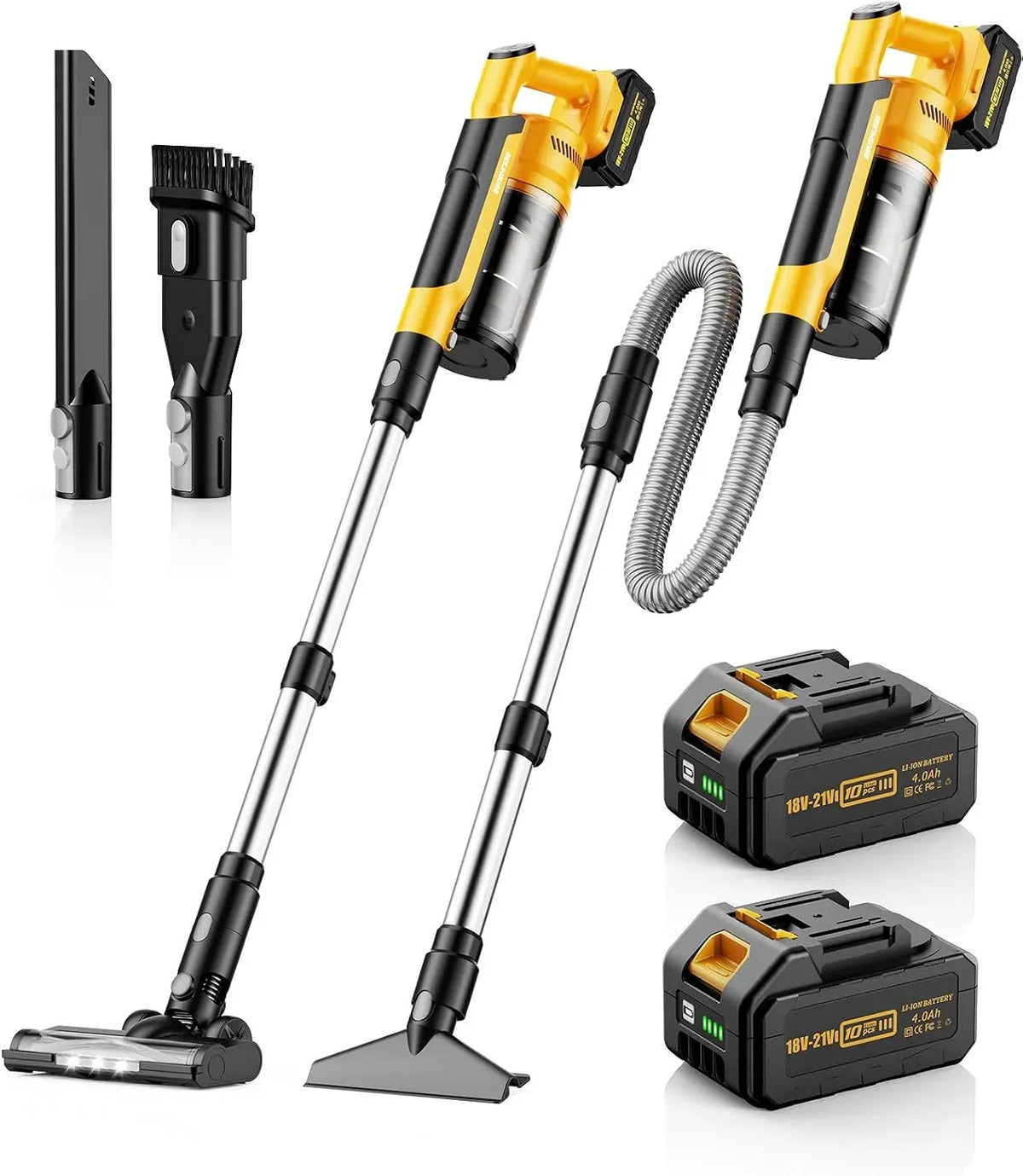 Aspirateur, 228,6 cm, 2 L, 700 W, tube d'extension de 228,6 cm et bac à poussière de 2 l, puissance d'aspiration 700 W