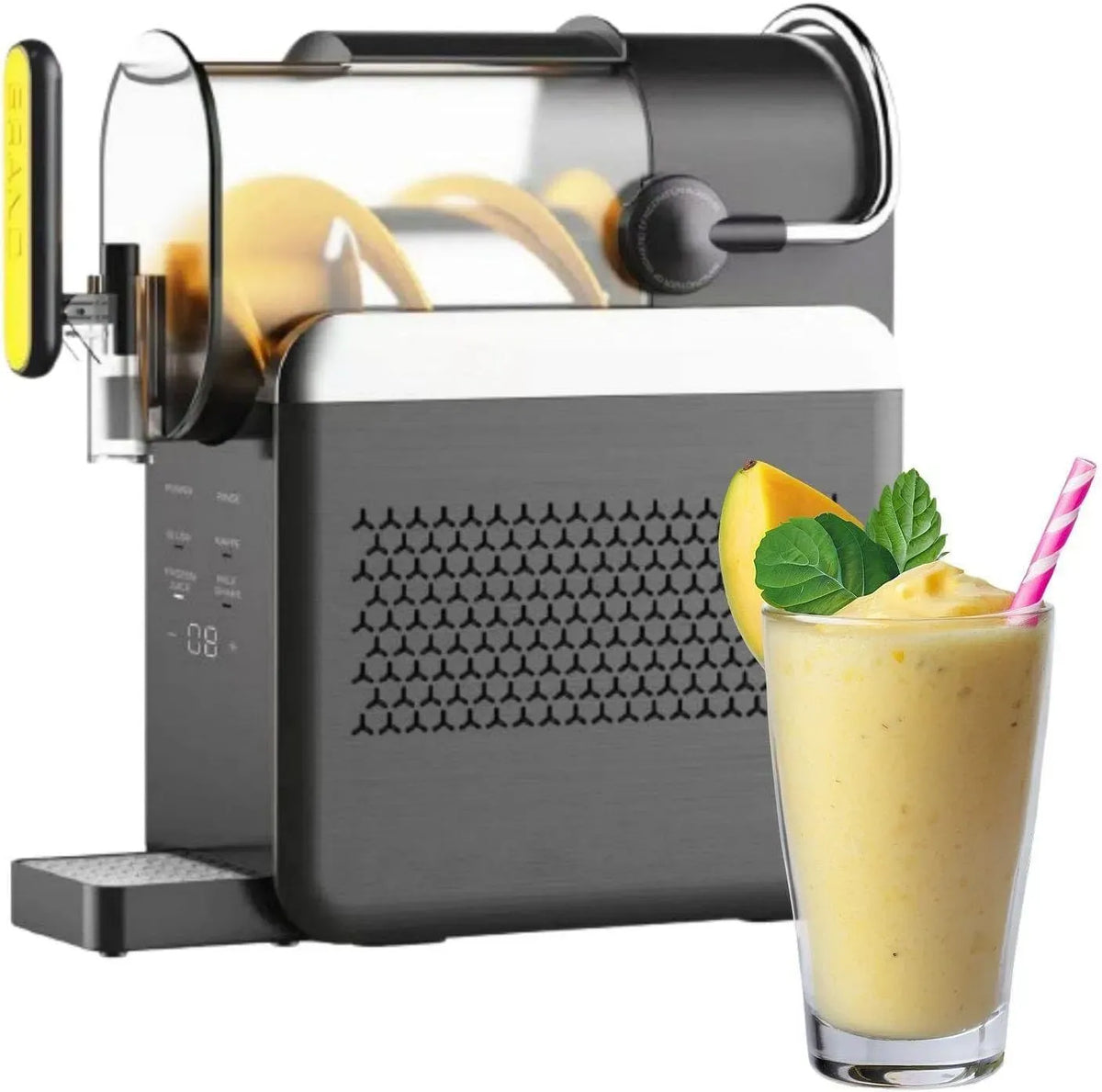Machine à Granita, machine à granité, 5 programmes, noir, pour la Maison : sans Glace