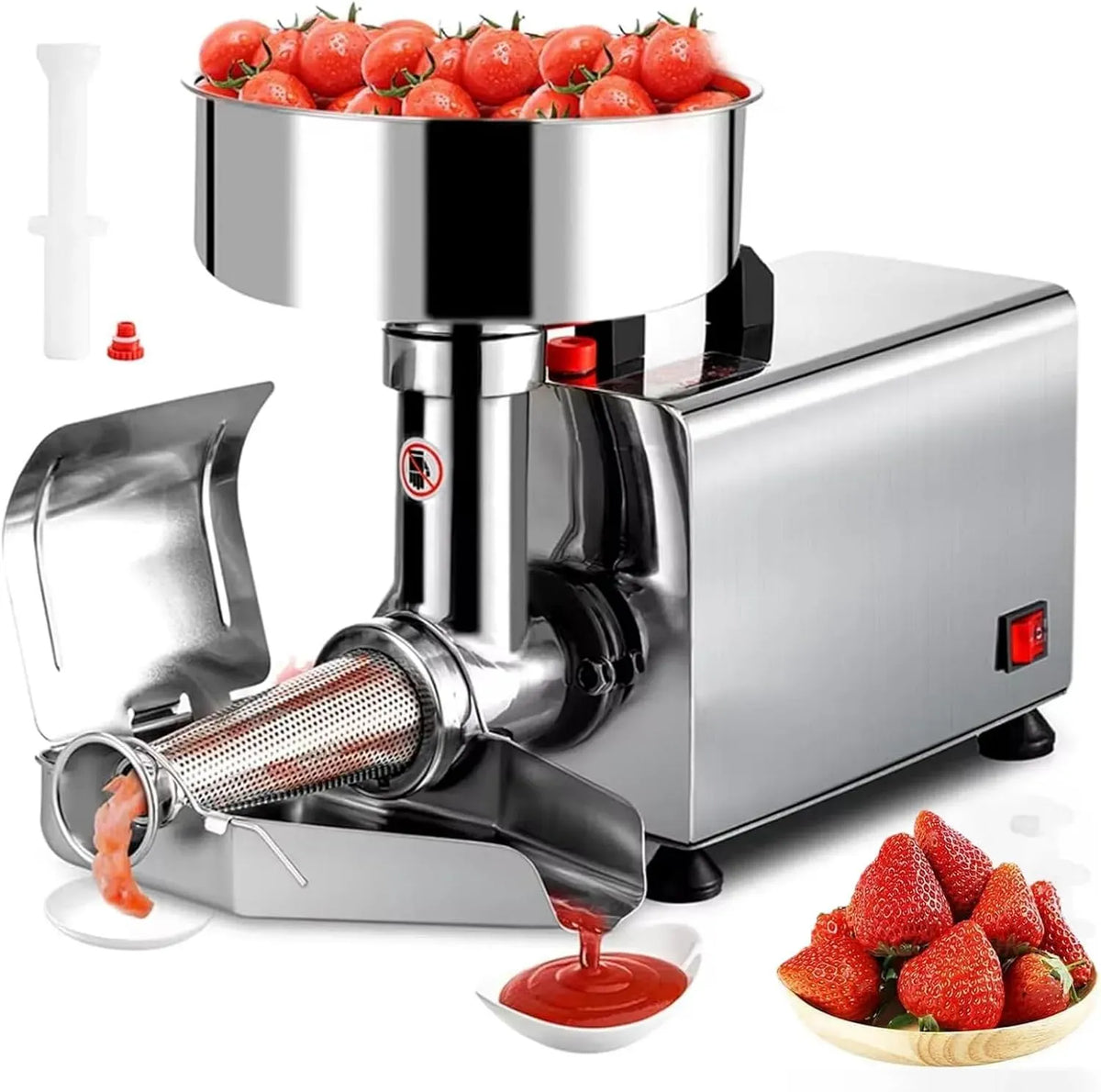 machine à confiture, Machine à sauce, 450 W, professionnel, bois, pour tomate