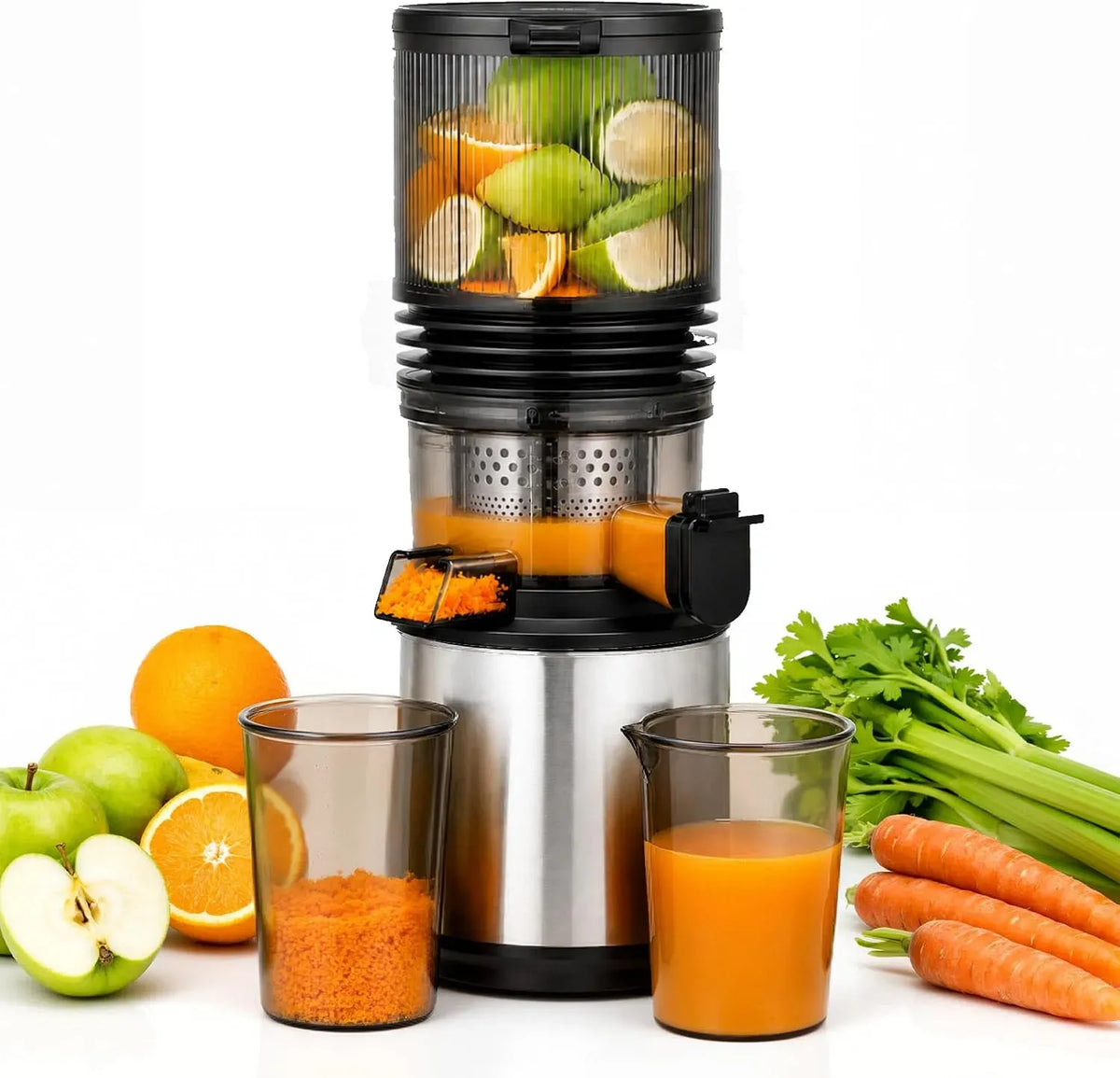 Extracteur de jus, 2 L, 45 dB, AMZCHEF XXL 158, silencieux