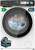 Cecotec Bolero DressCode 10970 1400RPM Lave-linge, 11 programmes, 10 kg, vapeur, blanc, Porte xxL, Écran FullColor, Lumière Intérieure, Stop&Go