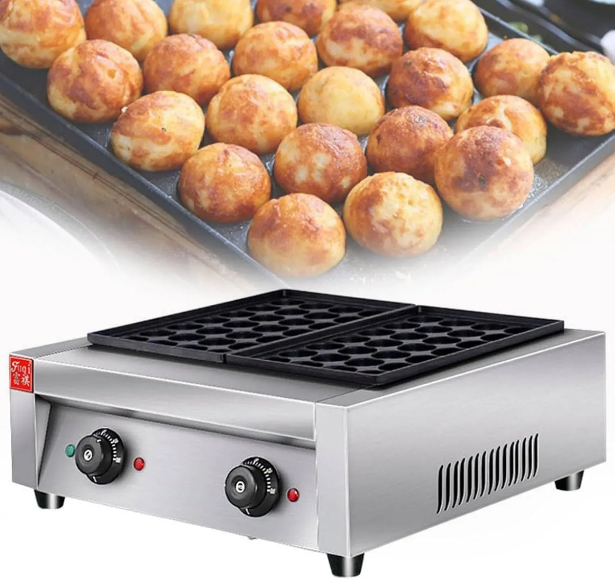 gaufrier électrique, Appareil, 4000 W, professionnel, commerce, revêtement antiadhésif, pour une cuisson rapide à la maison et dans les commerces