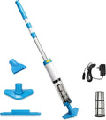 Aspirateur, 165cm, portable, Nettoyeur de piscine portable à batterie, 3 têtes