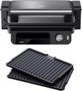 Braun CG 5033 Lave-vaisselle, 2000 W, gril, amovible, noir, MultiGrill 5, 3 Positions de Cuisson