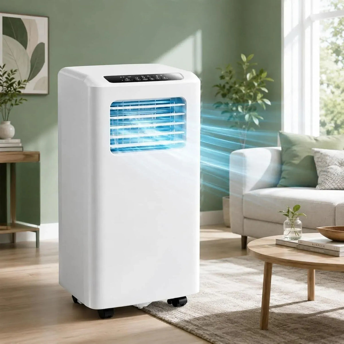 Climatiseur, 2600 W, effet 3D, silencieux, appareil de climatisation