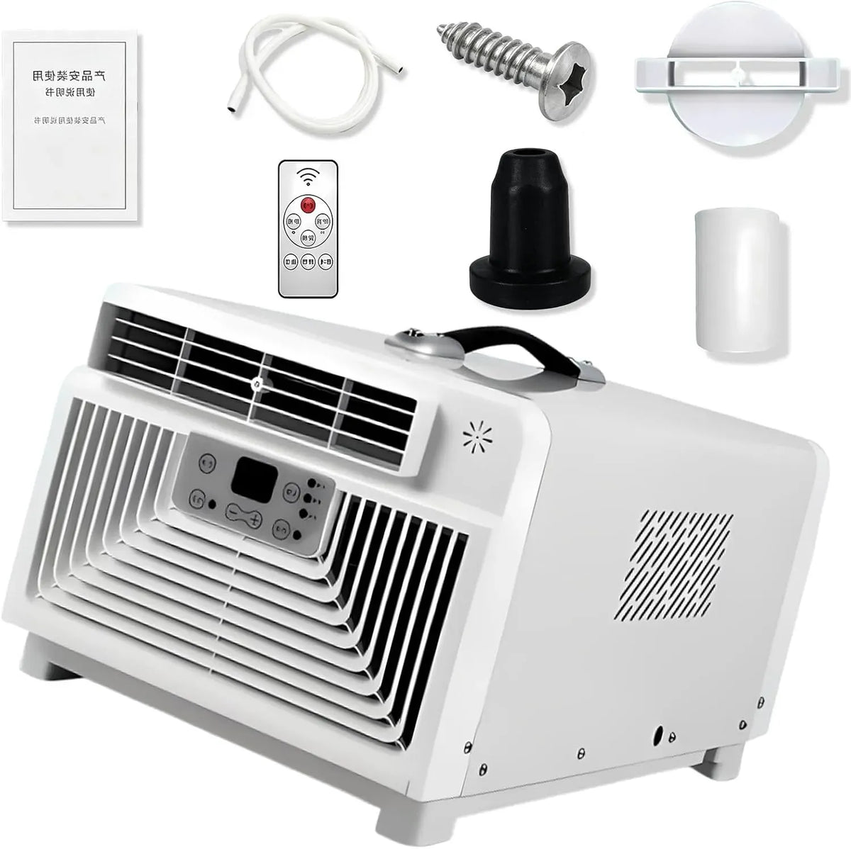 Climatiseur, 300 W, camping, Unité AC Compacte 3400 BTU, Refroidisseur 300W Faible Consommation pour Fourgon, Camping-Car