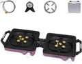Cuisinière avec four, 8800 W, portable, 1 lot de cuisinières de randonnée transportables et pliables mettant en évidence l'innovation double face 8800