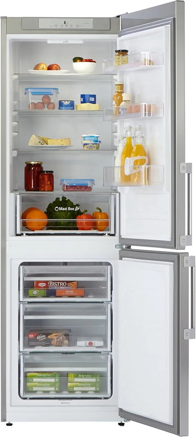Bauknecht Congélateur, 228 L, 38 dB, classe énergétique E, silencieux, acier inoxydable, armoire congélateur, blanc, 161 kWh, an, Hauteur de 189 cm