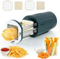 carottes et concombres, Huanyu Coupe-frites électrique Coupe-patates électrique équipé de 2 tailles de lames Coupe-légumes électrique multifonctionnel