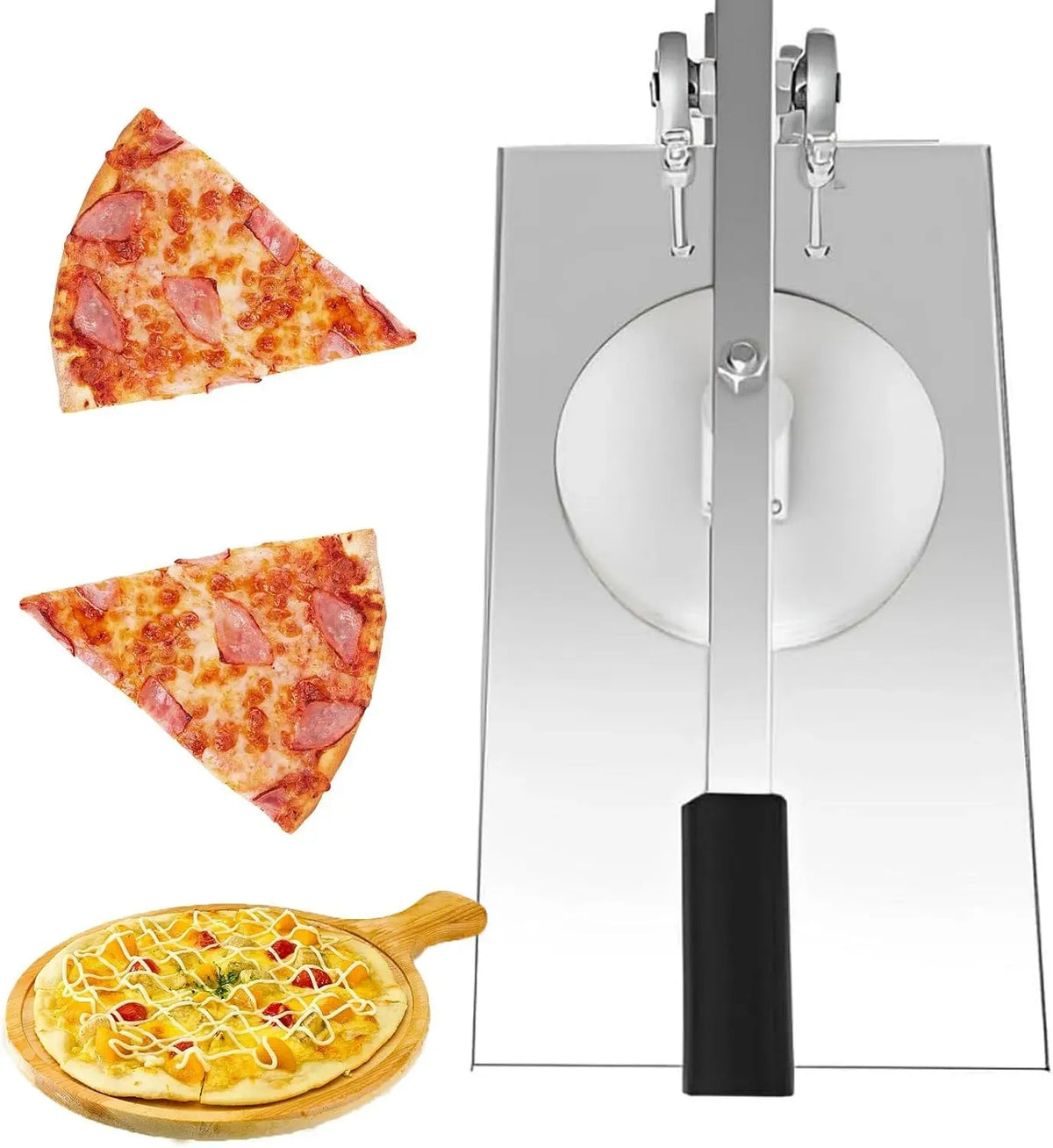 machine de presse, 24 cm, pizza, pâtisserie, acier inoxydable, pour pizza