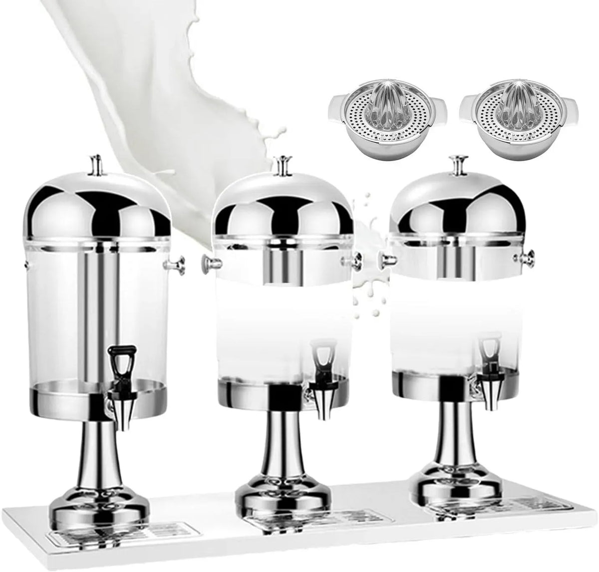 Distributeur, fontaine distributrice de boissons, 24 L, professionnel, acier inoxydable, pour Lait