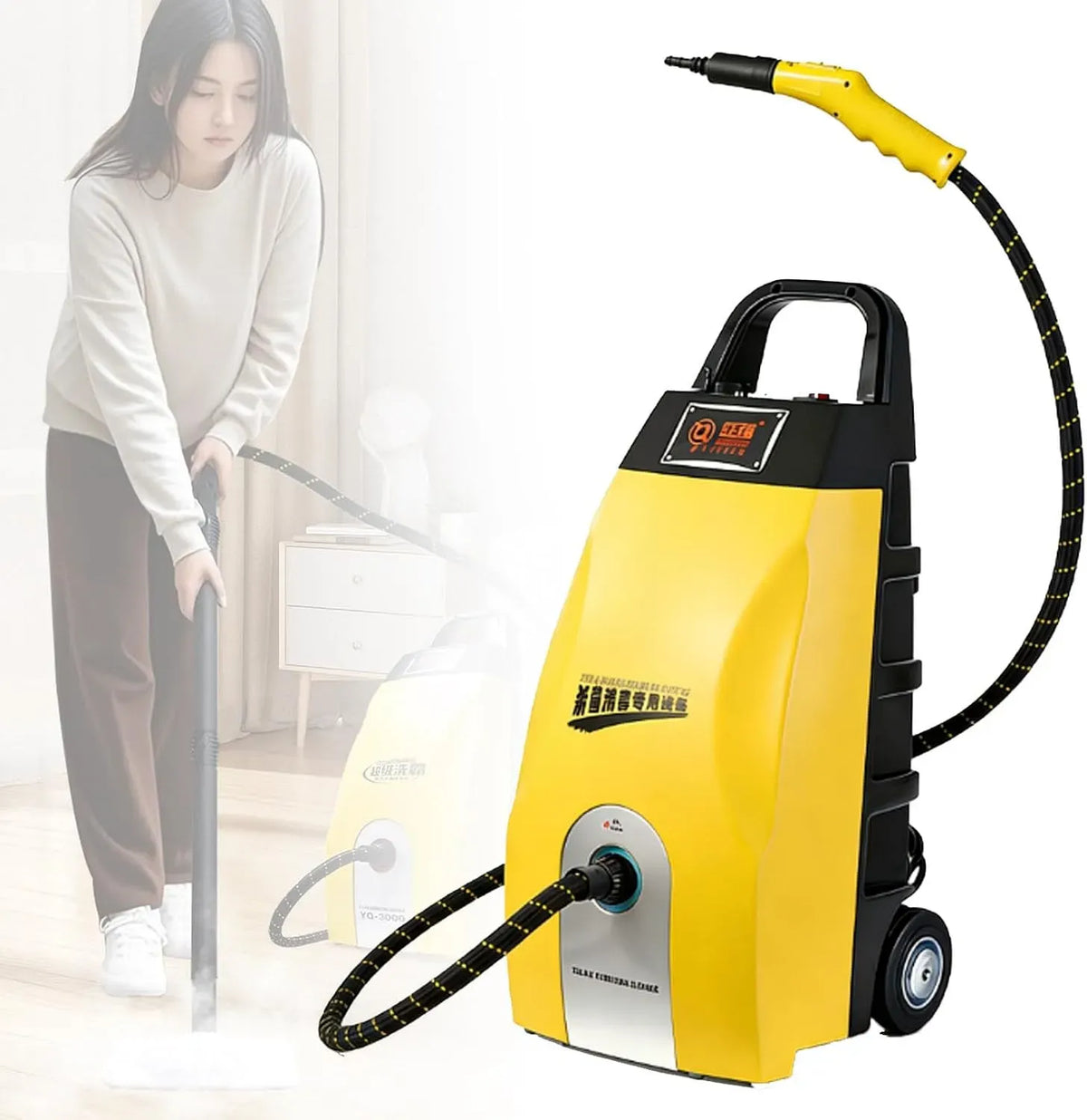 Nettoyeur vapeur 20s., 3,5 L, grand réservoir, professionnel, vapeur haute température, 110 °C / 230 °F