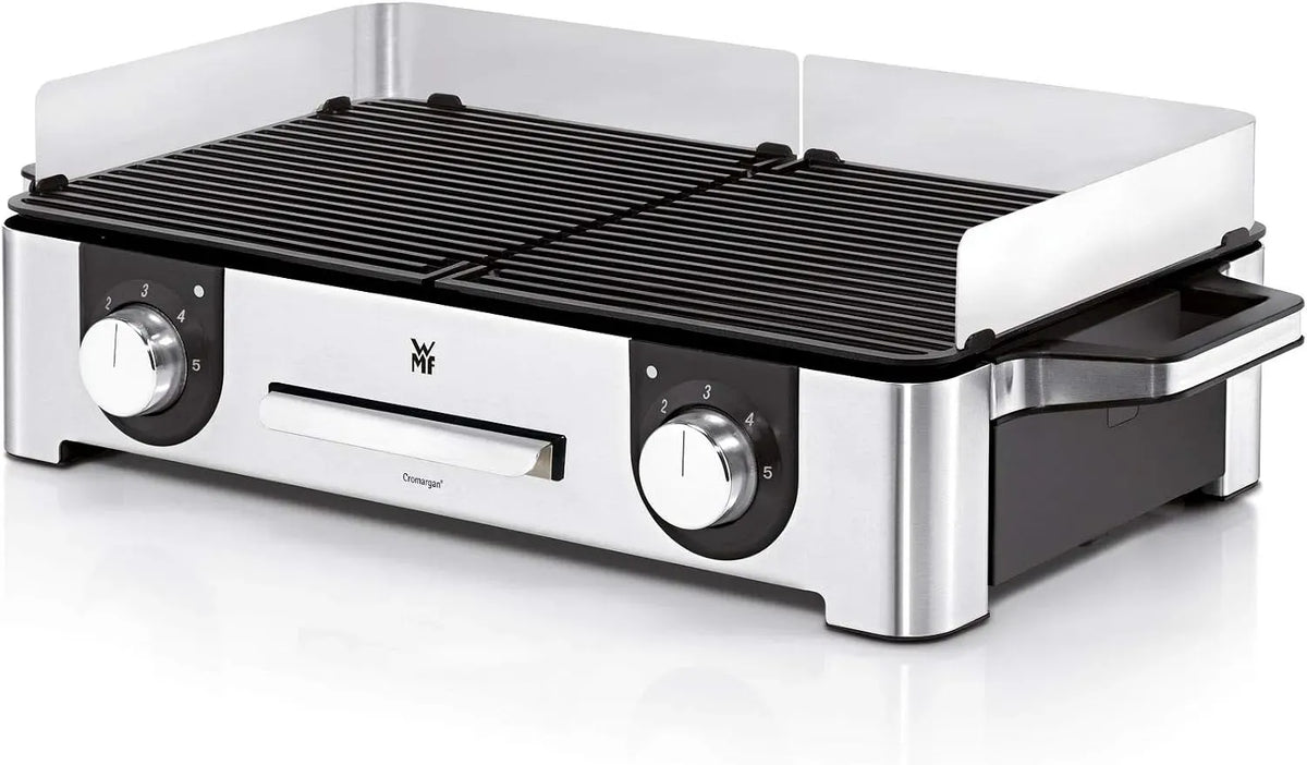 WMF Lave-vaisselle, 28x50cm, 2400 W, gril, revêtement antiadhésif, amovible, acier inoxydable, Inox 18/10 Cromargan, Master-Grill électrique