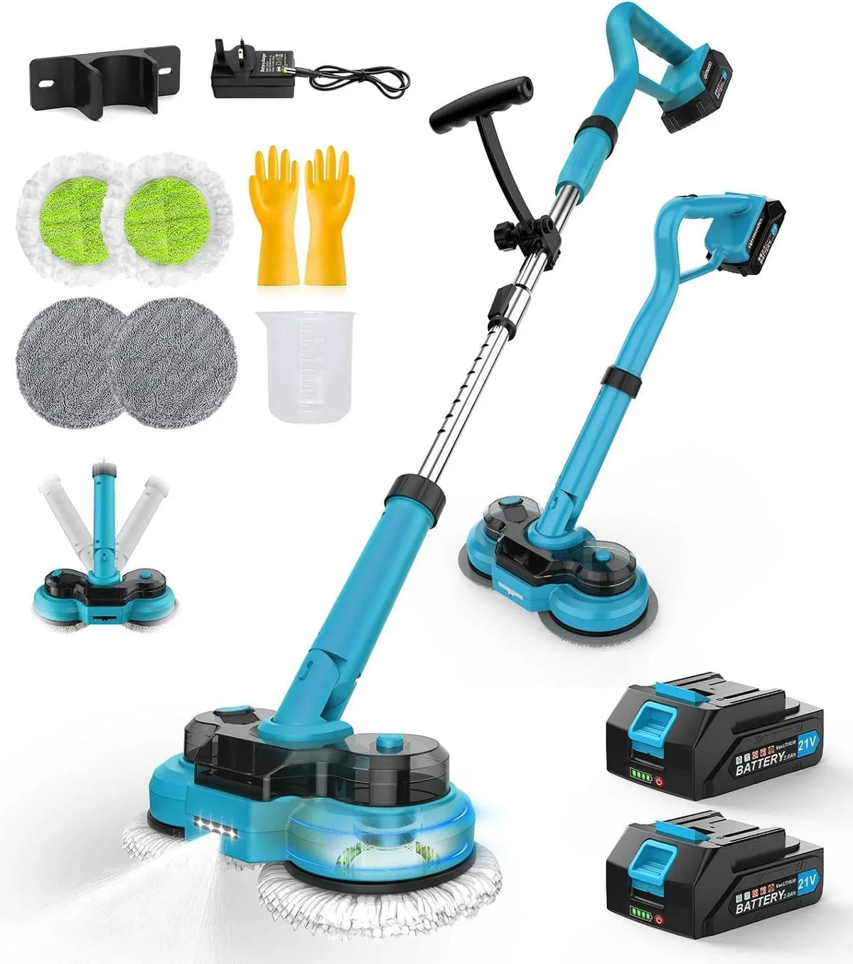 2.0Ah Nettoyeur, 300 ML, éclairage LED, grand réservoir, sans fil