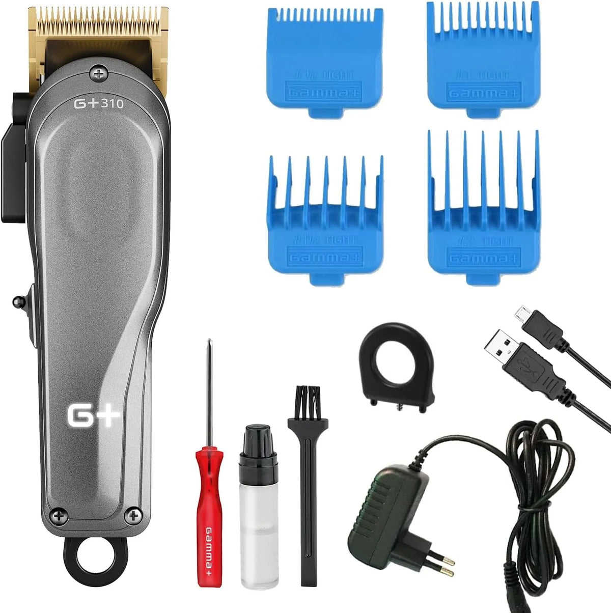 G+310 Moteur, USB, professionnel, sans fil, Tondeuse Cheveux Professionnelle Homme Gamma+
