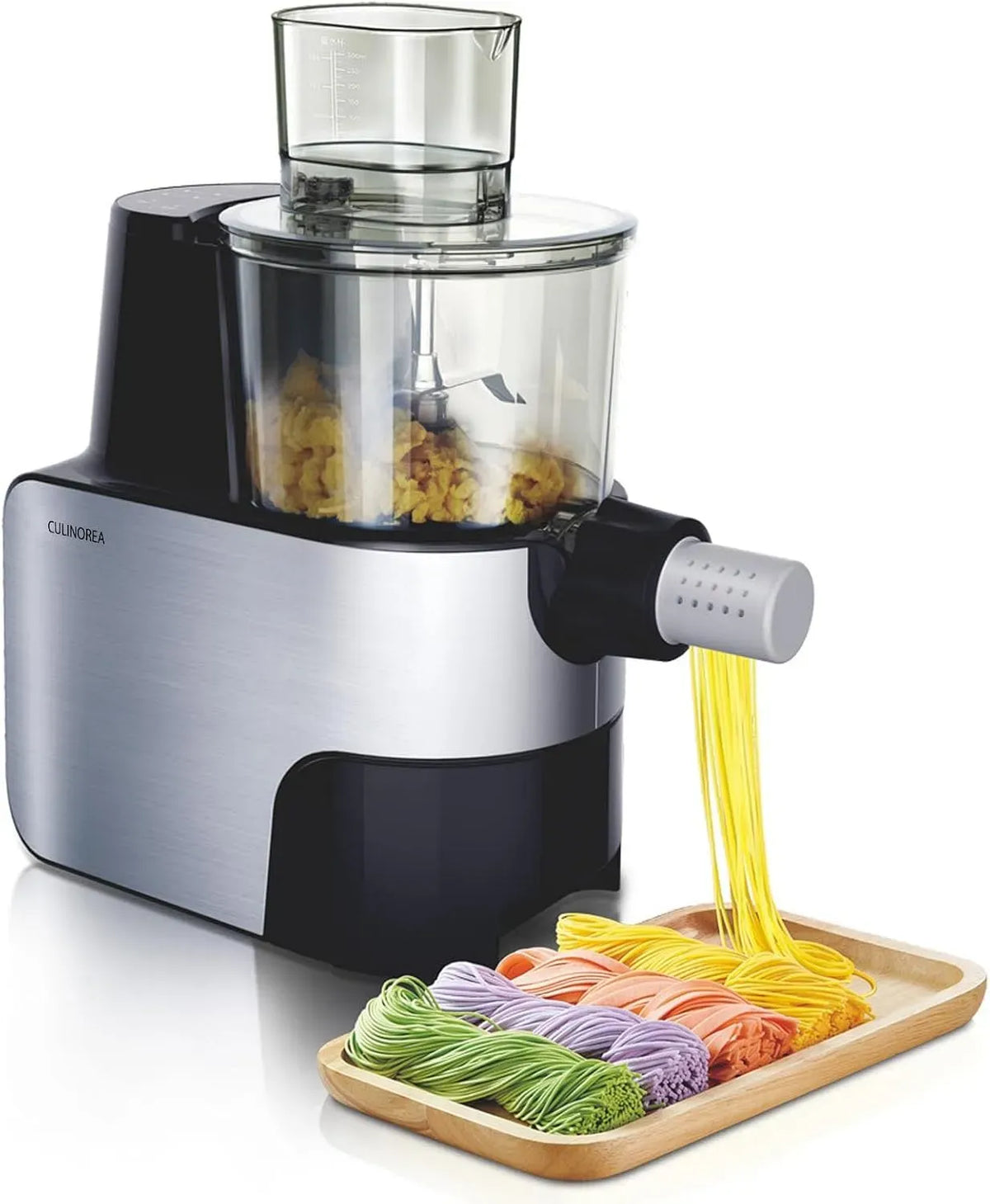 Machine à pâtes, 450 W, machine à nouilles, appareil pour pâtes fraîches, Avec fonction pétrissage pâte