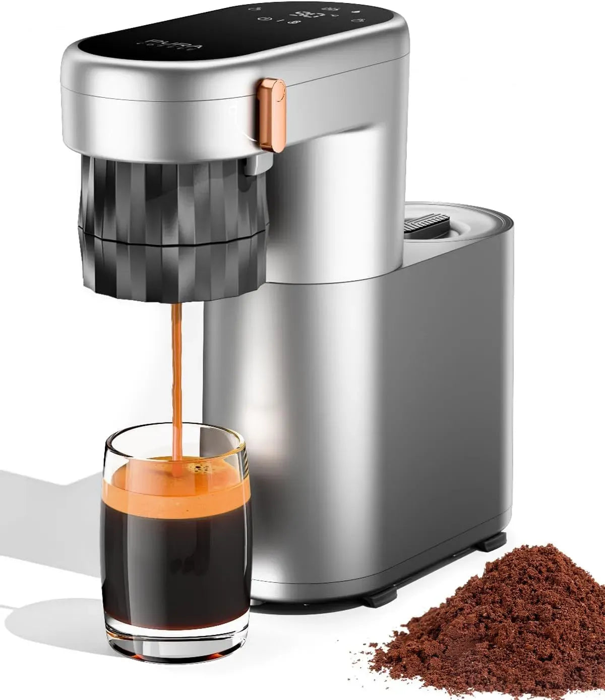 Portable, machine à café électrique, 180 ml, grand réservoir, camping, fonction chauffante, pour café moulu
