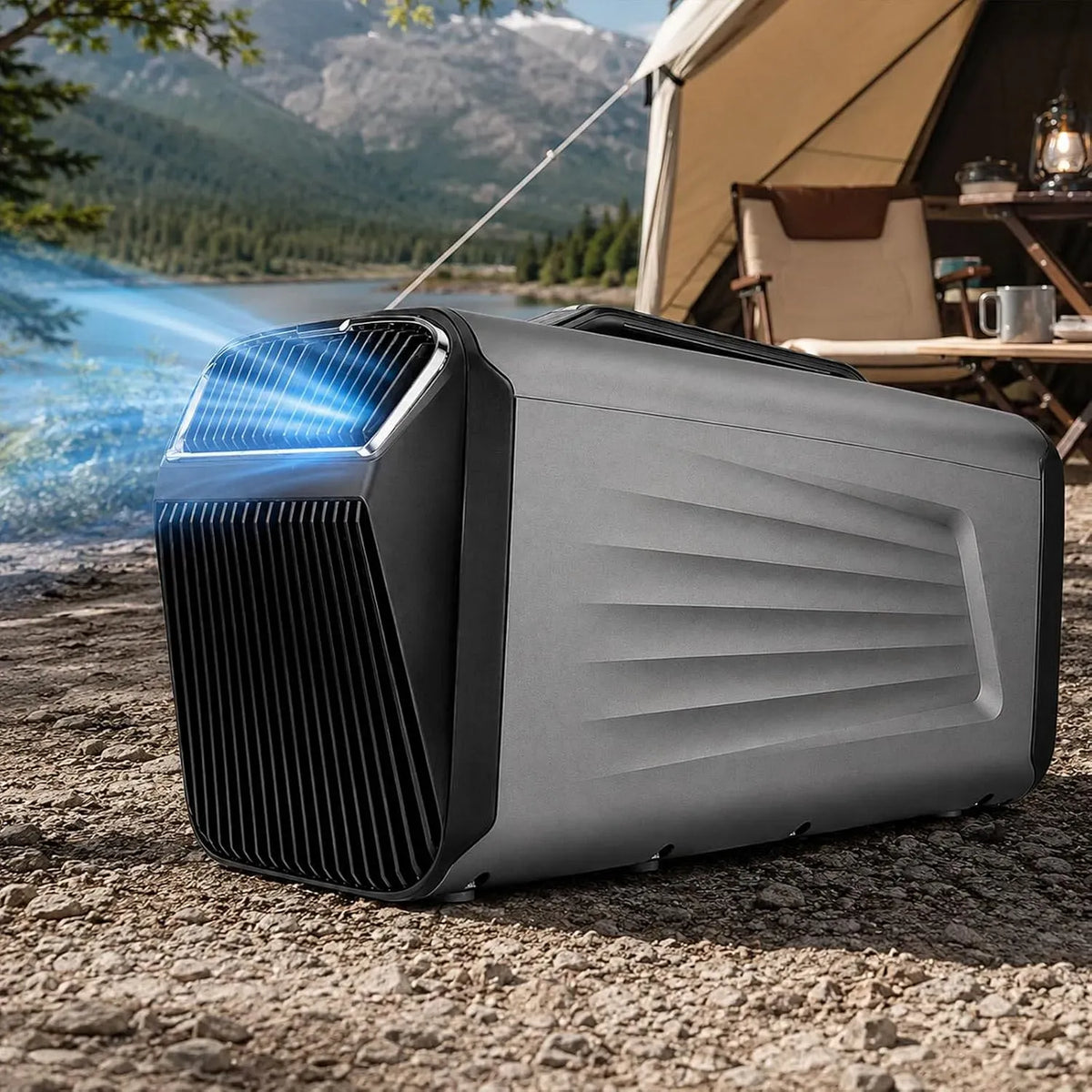 Climatiseur 4-En-1, 50 dB, portable, silencieux, noir, 5 200 Btu, Déshumidification Et Fonctionnement Silencieux