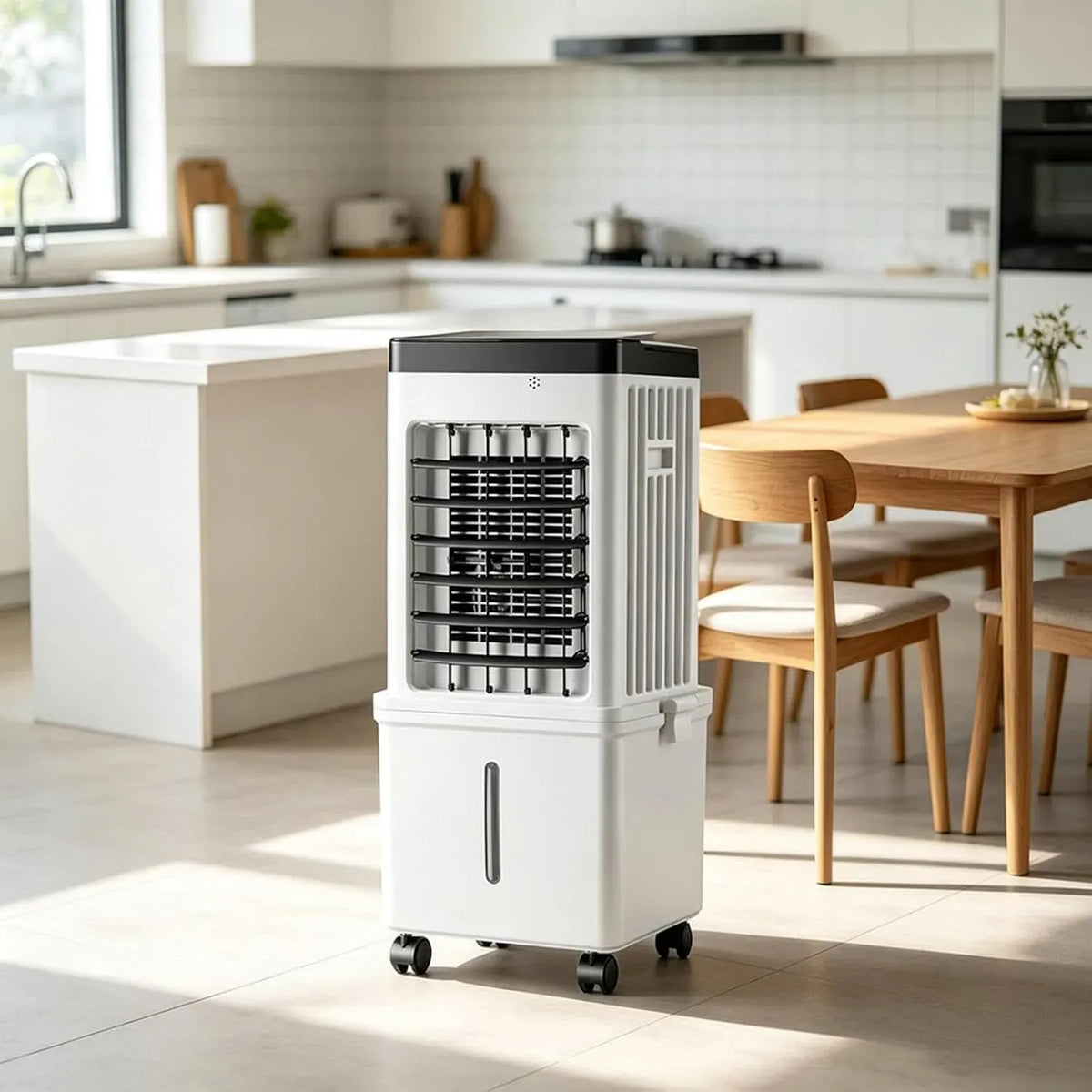Climatiseur, 10 L, 45 dB, 3 vitesses, grand réservoir, Rafraichisseur D Air RéServoir D'Eau De Plus De 10 L, 3 modes, TéLéCommande 3 vitesses