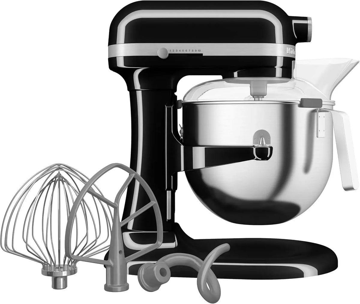 KitchenAid Robot, 6.6 L, professionnel, 11 Vitesses, fonction chauffante, noir