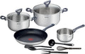 Tefal Batterie, batterie de casseroles et poêles, acier inoxydable, 11 pièces, cuisine Daily Cook Induction