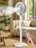 Ventilateur, extérieur, blanc, ventilateur pour circulation d'air, Ventilateur Brumisateur sur Pied avec Télécommande，Blanc