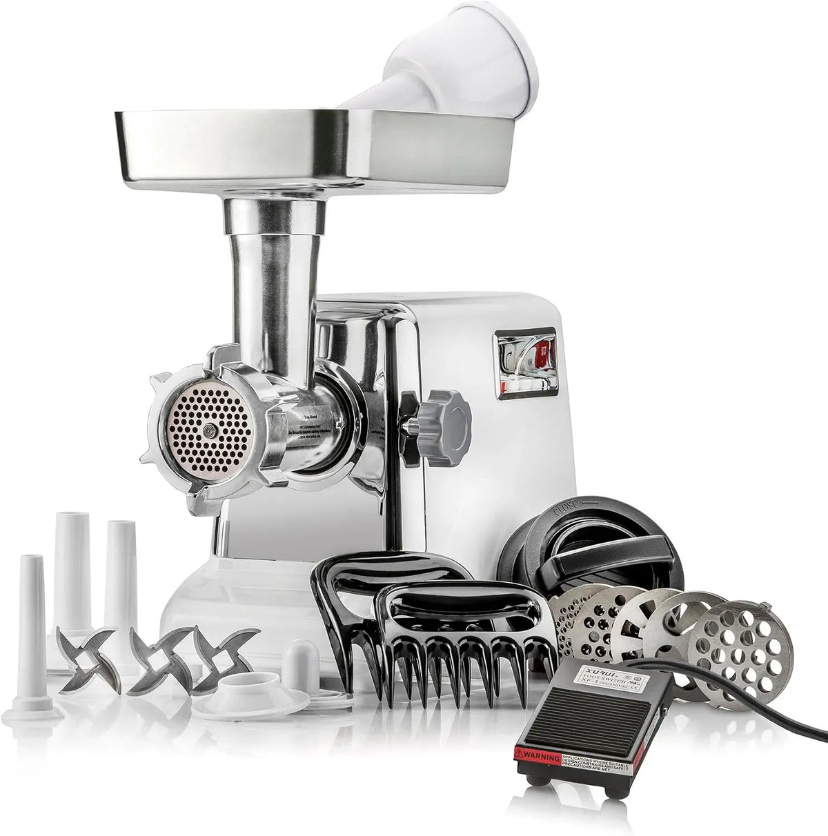 STX-3000-TF-PD Commande marche/arrêt à pédale incluse, International Modèle -3000-TF-PD Turboforce 3000 Series Hachoir à viande électrique Taille 12