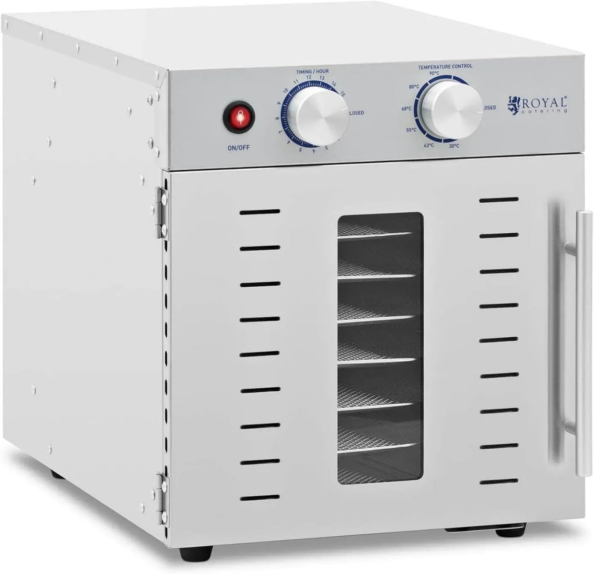 W 8 RCDA-800/23S Catering RCDA-800/23S Déshydrateur alimentaire 800 W 8 étagères Sèche alimentaire Déshydrateur pour usage professionnel
