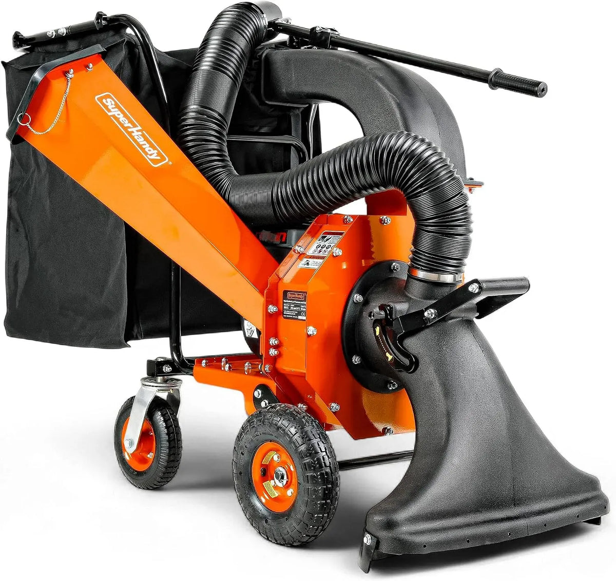 Aspirateur, 196 cm, 175 L, appareil électrique d'aspiration, SuperHandy Aspirateur à Feuilles & broyeur de Bois