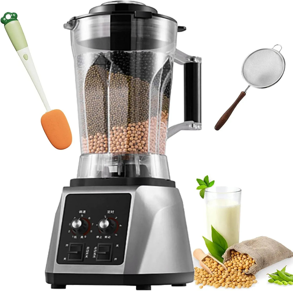 Blender, 6 L, 2200 W, Blender 48000RPM, professionnel