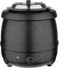 L715 Buffalo Marmite à soupe électrique, Noir, pour Restaurant Commercial et Usage Domestique, 10 litres, Réchauffe avec une chaleur humide pour plats