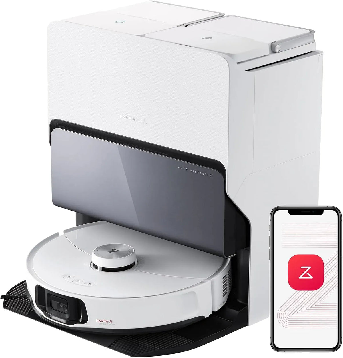 Robot aspirateur 8-en-1, roborock S8 MaxV Ultra Aspirateur Robot avec Station
