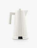 Bouilloire électrique, blanc, chauffe-eau pour boissons, Alessi Plisse bollitore bianco con regolamento temperatura