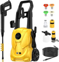 Nettoyeur haute pression 5-en-1, 2000 W, 2000 W Moteur Brushless Laveur Haute Pression Eau Chaude, Débit : 680 L/H