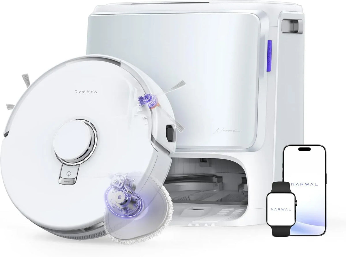 Robot aspirateur, NARWAL Z10, 15 000 Pa, Nettoyage 75℃ et Séchage, 8N Lavage en Profondeur